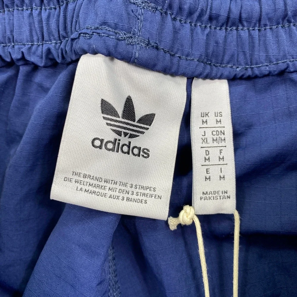 Adidas Originals 3S Cargo Pants Mens Medium Night Indigo Blue Ripstop HR3362 NWT